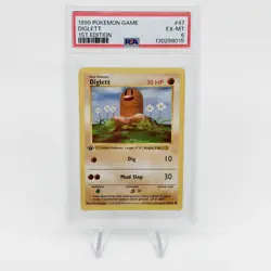 Pokemon 1ST EDITION SHADOWLESS Diglett #47/102 - 1999 Base Set - PSA 6 - Image 1