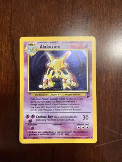 Pokemon Alakazam TCG 1/130 Base Set 2 Holo Rare - Image 1