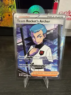 Team Rocket’s Archer 223/182 Holo Pokemon TCG Destined Rivals NM SHIPS FAST 🔥💨 - Image 1