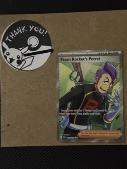 Pokemon TCG Team Rockets Petrel 226/182 Destined Rivals Ultra Rare Full Art - Image 1