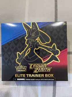 Pokemon Crown Zenith ETB Factory Sealed Pokemon TCG Elite Trainer Box - Image 1