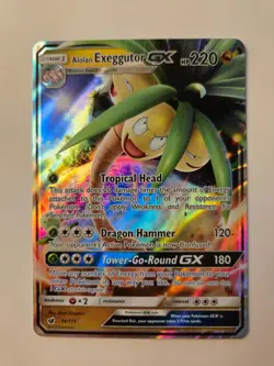 Pokemon Alolan Exeggutor GX 74/111 - Ultra Rare - Image 1