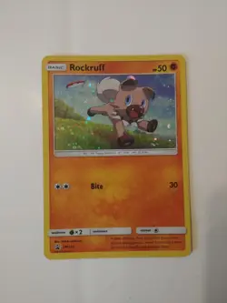 Pokemon TCG - Rockruff SM Black Star Promo SM120 Holo Promo - Image 1