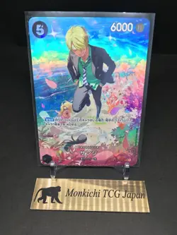 Sanji SP Alt Art ST14-003 SR OP-10 Royal Blood ONE PIECE Card Game Japanese NM - Image 1