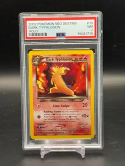 PSA 7 NM Dark Typhlosion Neo Destiny Holo Pokemon 10/105 - Image 1
