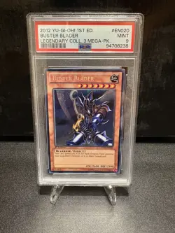 Yu-Gi-Oh! TCG Buster Blader Secret Rare LCYW-EN020 1st Edition PSA 9 - Image 1