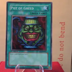 Pot of Greed SD2-EN017 1st Edition COMMON YuGiOh Card - Image 1