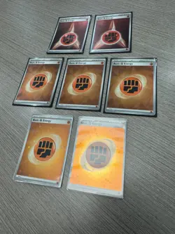 Lot of 7 Pokemon TCG Fighting Energy Halo Cards - NM - Image 2