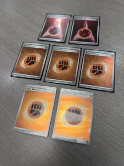 Lot of 7 Pokemon TCG Fighting Energy Halo Cards - NM - Image 3