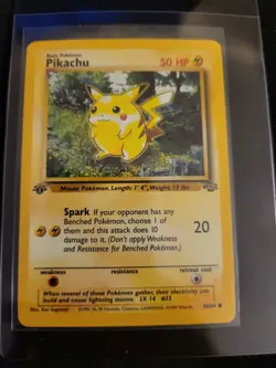 1999 Pokemon TCG 1st Edition Pikachu Jungle Set #60/64 LP-NM! - Image 1