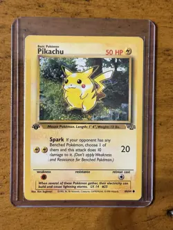 1999 Pokemon Jungle Pikachu 60/64 1st Edition RARE VINTAGE TCG WOTC - Image 1