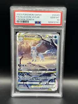 Glaceon VSTAR GG40/GG70 Crown Zenith: Galarian Gallery Holo - PSA 10 - Image 1