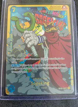 OP03-122 SEC SOGEKING 🔵 Secret Rare Pillars of Strength One Piece TCG - Image 1