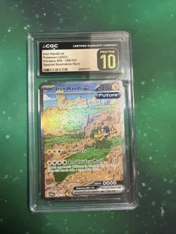 Iron Hands EX #248/182 Paradox Rift SIR CGC 10 PRISTINE Pokemon - Image 1