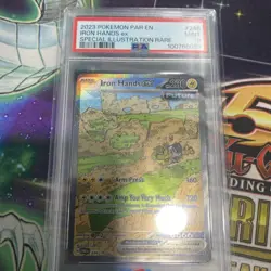 POKEMON PSA 9 2023 SV Paradox Rift Iron Hands ex 248/182 SIR 🌟🌟 - Image 1
