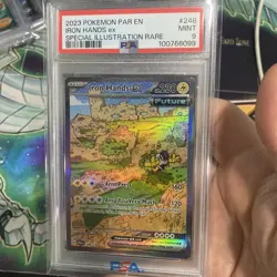 POKEMON PSA 9 2023 SV Paradox Rift Iron Hands ex 248/182 SIR 🌟🌟 - Image 2