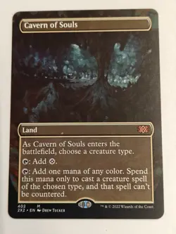 Cavern of Souls (Borderless) Double Masters 2022 English Regular MTG NM - Image 1
