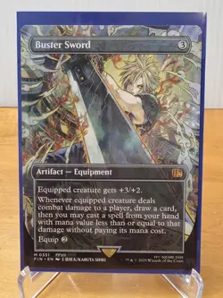 Magic the Gathering Final Fantasy Buster Sword Regular Borderless #351 - Image 1