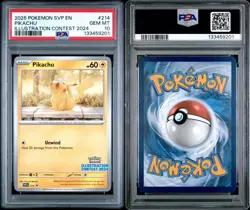 2025 POKEMON SVP EN-SV BLACK STAR PROMO ILLUSTRATION CONTEST 2024 PIKACHU PSA 10 - Image 3