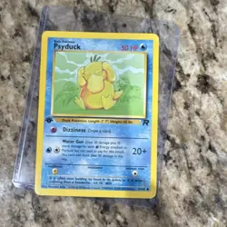 Pokemon TCG Psyduck Regular Common 65/82 Team Rocket English - Image 1