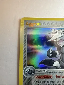 Pokemon TCG Power Keepers Aggron 1/108 Stamped Reverse Holo Near Mint - Image 3