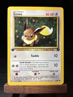 1st Edition Eevee Pokemon TCG Team Rocket 55/82 NM - Image 1