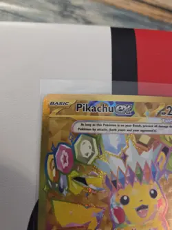[NM] Pikachu ex 247/191 Surging Sparks (SSP) Gold Full Art Hyper Rare 2024 - Image 3