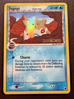 Togepi 41/101 EX Dragon Frontiers Pokemon Card Reverse Holo Foil Rare HP - Image 1