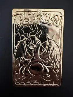 1999 Pokemon Burger King 23K Gold-Plated Charizard Card Poke Ball (No Box) - Image 3