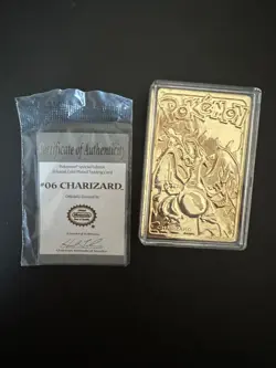 1999 Pokemon Burger King 23K Gold-Plated Charizard Card Poke Ball (No Box) - Image 5