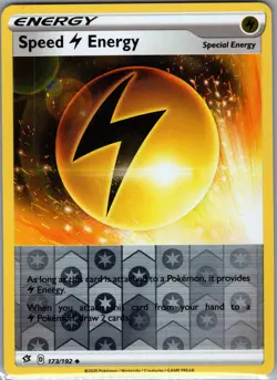 Speed L Energy 173/192 Reverse Holo SWSH02: Rebel Clash - Pokemon Card - NM - Image 1