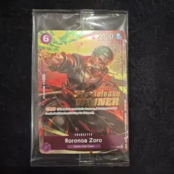 Roronoa Zoro OP-06 Pre-Release Winner Promo SEALED P-045 One Piece Card English - Image 1