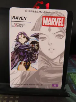 Raven DC Teen Titans Art Card Rare Holo Collectible Comic Character CCG NM - Image 3