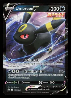 Umbreon V SWSH203 Holo Sword & Shield Promo Pokemon Card - Image 1