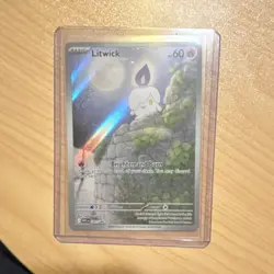 Pokemon Litwick Sv: White Flare 101/086 Holo Illustration Rare Card English - Image 1
