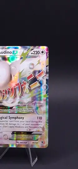 Pokemon TCG Mega M Audino EX Holo Card 85/124 Ultra Rare XY Fates Collide - NM - Image 2