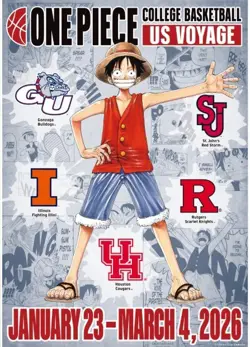 Monkey.D.Luffy (College Basketball US Voyage) P-055 One Piece Promo Card - Image 3