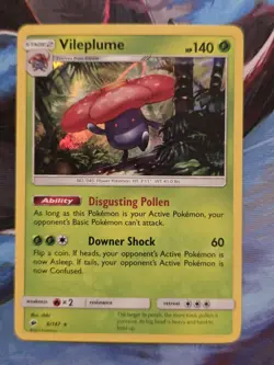 Vileplume 6/147 S&M Burning Shadows Holo Rare Pokemon Card - Image 1