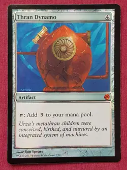 Magic The Gathering FROM THE VAULT TWENTY FOIL THRAN DYNAMO artifact card MTG - Image 1