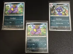 Pokemon TCG Temporal Forces Ekans/Arbok 3 Card Lot - Image 1