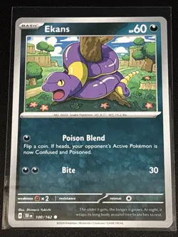 Pokemon TCG Temporal Forces Ekans/Arbok 3 Card Lot - Image 2