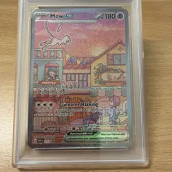 PSA 9 MINT Mew Ex SVP053 ALTERNATE ART HOLO 151 UPC PROMO Pokemon Card - Image 2