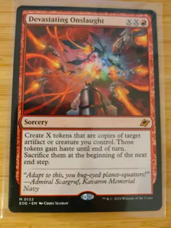 MTG Devastating Onslaught 0132 Edge of Eternities M/NM Free UK P&P - Image 1