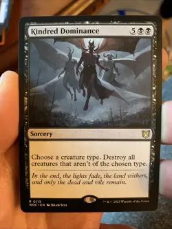 1x MTG Kindred Dominance - Commander: Wilds of Eldraine (WOC) #113 - Magic - Image 1