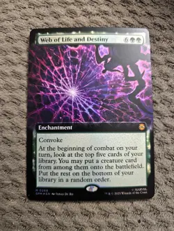 Magic the Gathering #268 Web of Life and Destiny Foil - Image 1