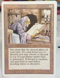 Magic the Gathering MTG Revised Library of Leng LP - Image 1