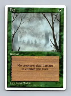 Fog Fourth Edition Non-Foil MTG LP - Image 1
