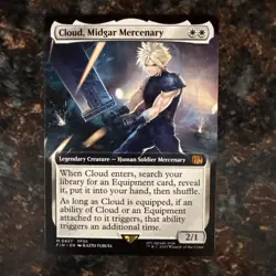 Magic the Gathering Final Fantasy Cloud, Midgard Mercenary Extended Art (LOOK) - Image 1
