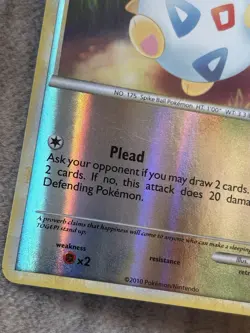 Pokemon TCG Togepi Undaunted 70/90 Common Reverse Holo LP - Image 4