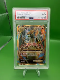 Charizard EX FULL ART 2016 Pokemon XY Evolutions 101/108 PSA 9 Mint - Image 1